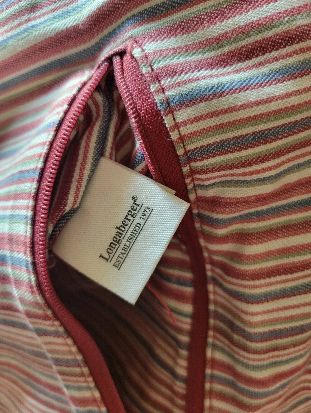 Vintage Lonaberger Market Stripe 4 Piece Set - Totes, Cosmetic Bag, Water Bottle